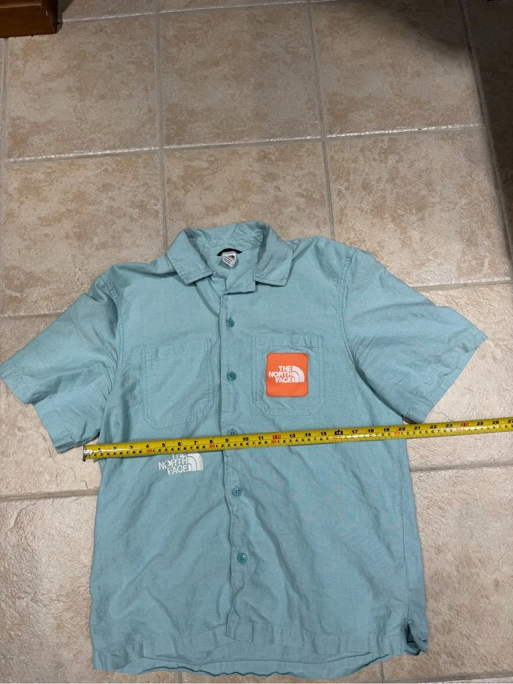 The North Face Men’s Small Valley Utility Shirt Reef Waters Blue Button Up